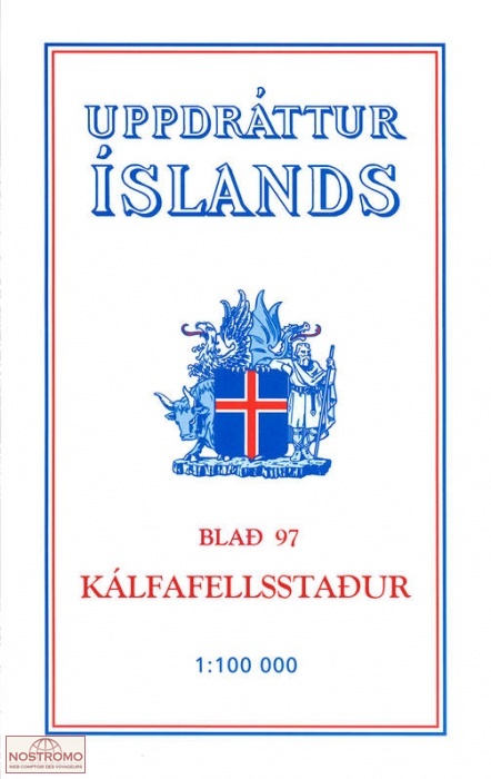 97 KÁLFAFELLSSTAÐUR | carte topographique Ferdakort