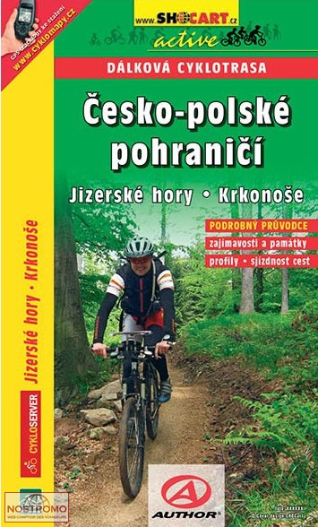 FRONTIÈRE TCHÉQUIE - POLOGNE | carte de cyclotourisme Shocart