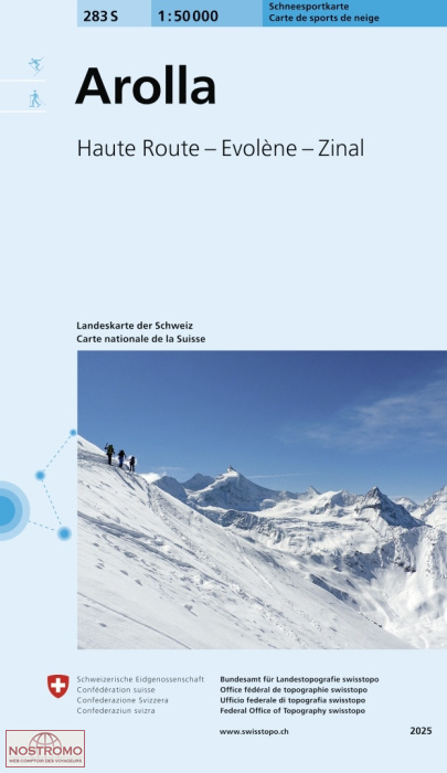 283S AROLLA | Swisstopo winter sports map
