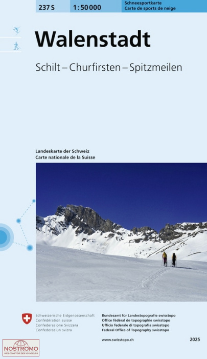 237S WALENSTADT | Swisstopo winter sports map