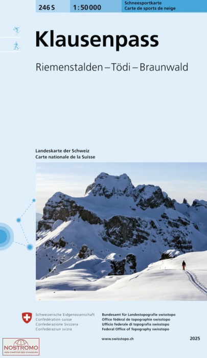 246S KLAUSENPASS | Swisstopo  winter sports map