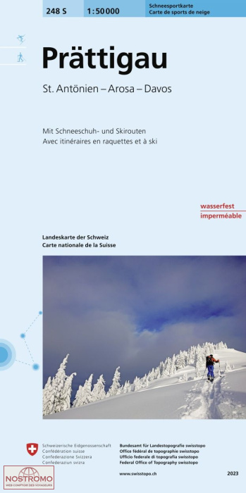 248S PRÄTTIGAU | Swisstopo winter sports map