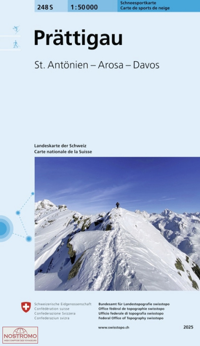 248S PRÄTTIGAU | Swisstopo winter sports map