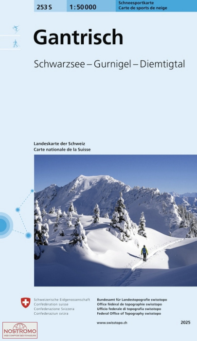 253S GANTRISCH | Swisstopo  winter sports map