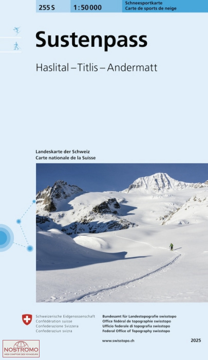 255S SUSTENPASS | Swisstopo winter sports map