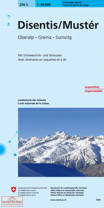 256S DISENTIS/MUSTÉR | Swisstopo winter sports map
