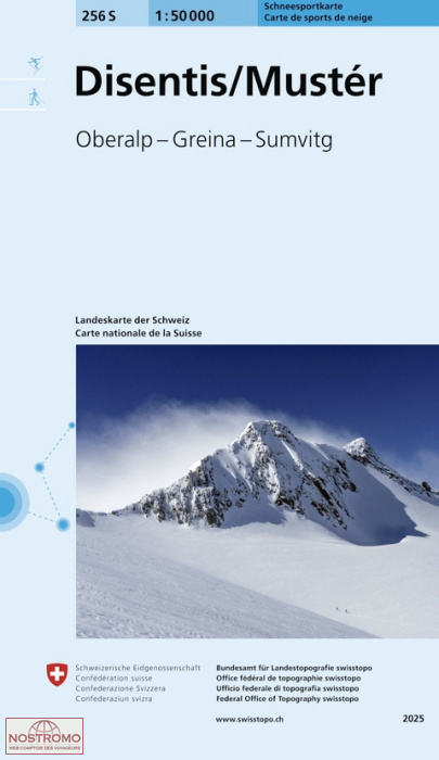 256S DISENTIS/MUSTÉR | Swisstopo winter sports map