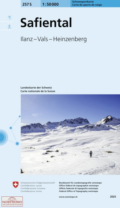 257S SAFIENTAL | Swisstopo winter sports map
