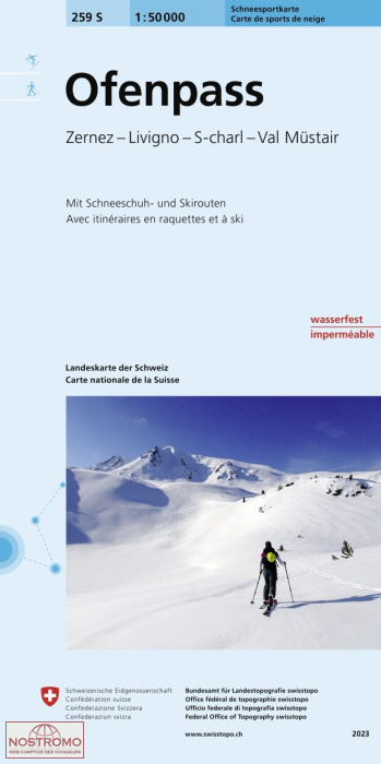 259S OFENPASS | Swisstopo winter sports map