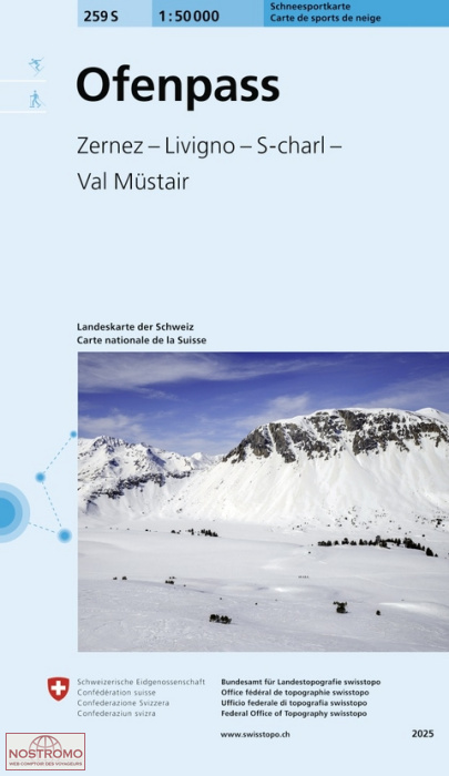 259S OFENPASS | Swisstopo winter sports map