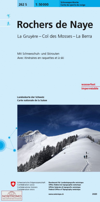 262S ROCHERS DE NAYE | Swisstopo winter sports map