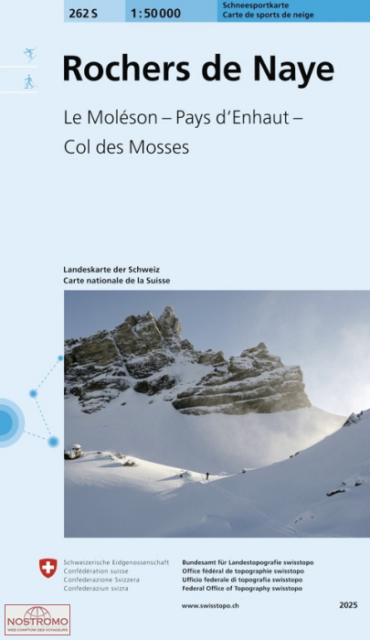 262S ROCHERS DE NAYE | Swisstopo winter sports map