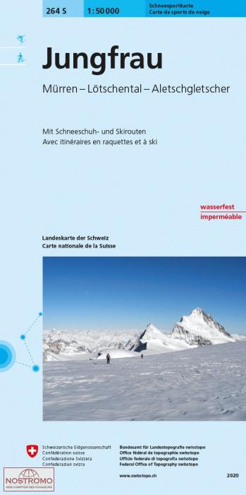 264S JUNGFRAU | Swisstopo winter sports map