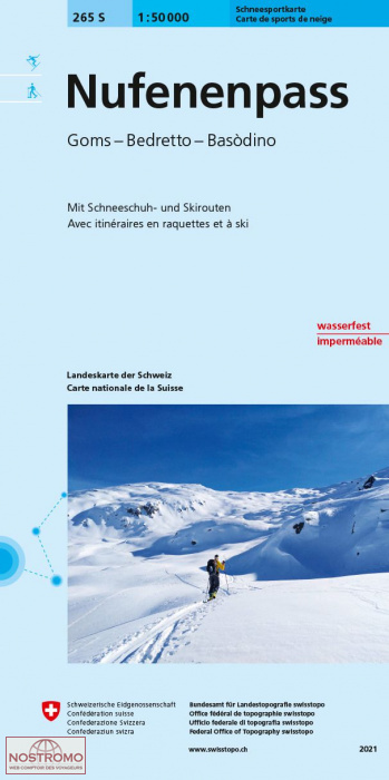265S NUFENENPASS | Swisstopo winter sports map