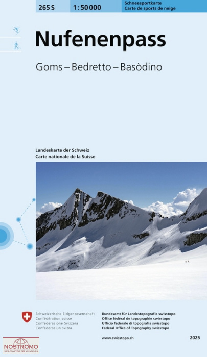 265S NUFENENPASS | Swisstopo winter sports map