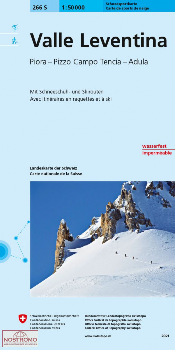 266S VALLE LEVENTINA | Swisstopo winter sports map
