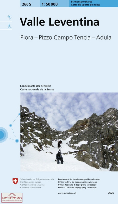 266S VALLE LEVENTINA | Swisstopo winter sports map