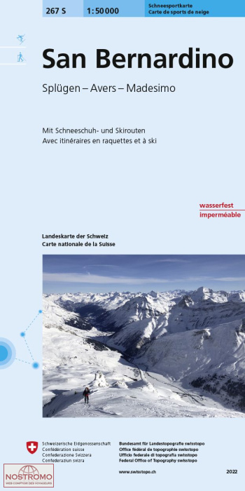 267S SAN BERNARDINO | Swisstopo winter sports map
