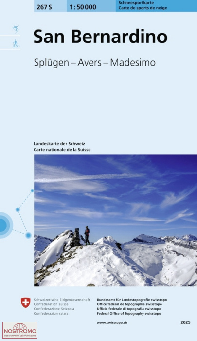 267S SAN BERNARDINO | Swisstopo winter sports map