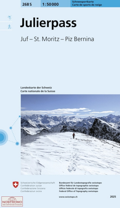 268S JULIERPASS | Swisstopo winter sports map