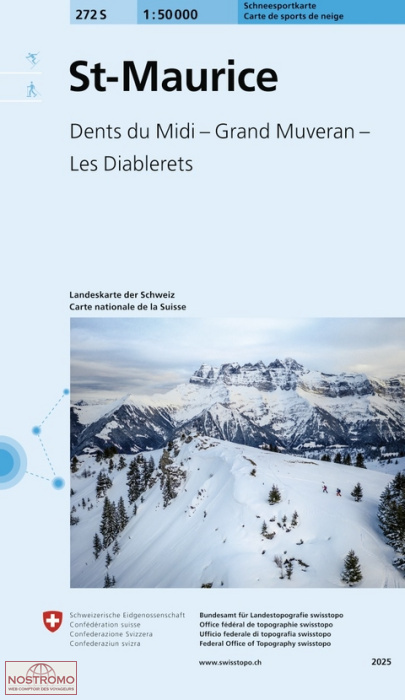 272S ST-MAURICE | Swisstopo winter sports map