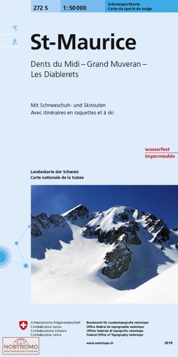 272S ST MAURICE | Swisstopo winter sports map