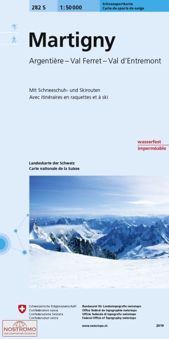 282S MARTIGNY | Swisstopo winter sports map