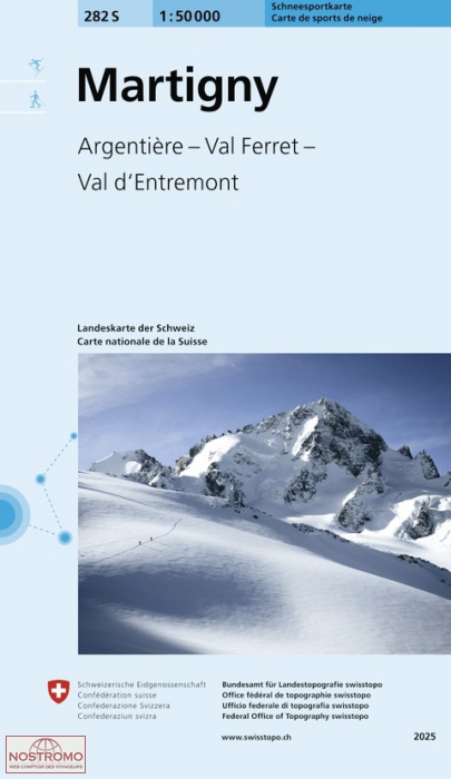 282S MARTIGNY | Swisstopo winter sports map