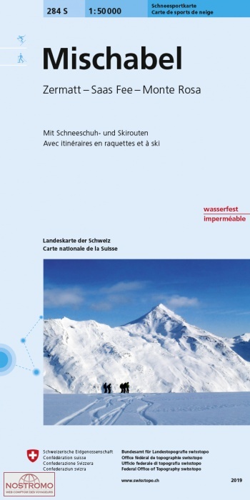 284S MISCHABEL | Swisstopo winter sports map