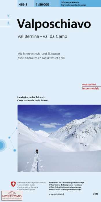 469S VAL POSCHIAVO | Swisstopo winter sports map