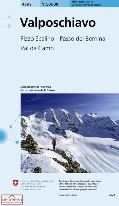 469S VAL POSCHIAVO | Swisstopo winter sports map