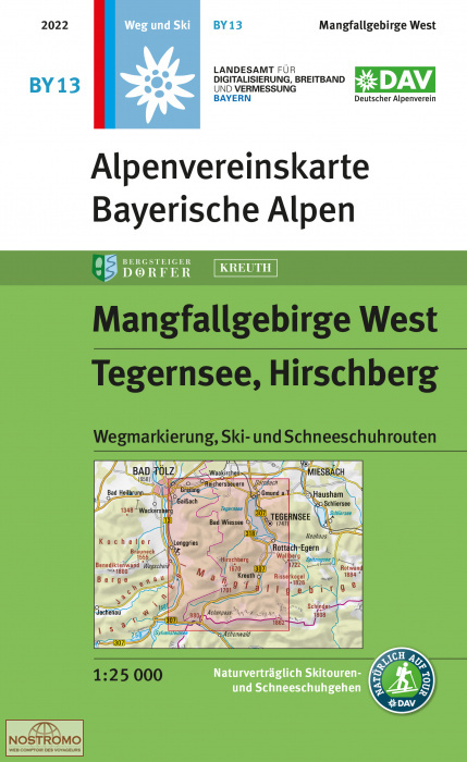 BY13 MANGFALLGEBIRGE WEST | DAV Alpenverein hiking map