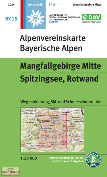 BY15 MANGFALLGEBIRGE MITTE | DAV Alpenverein hiking map