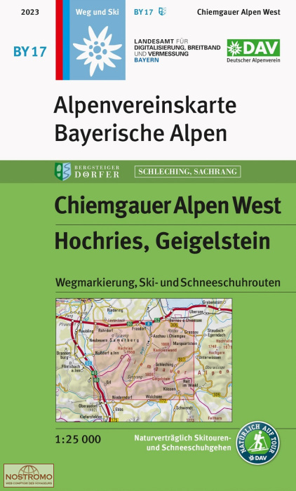 BY17 CHIEMGAUER ALPEN WEST | Alpenverein hiking map