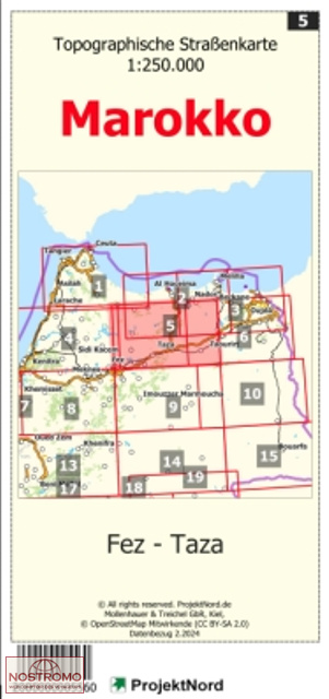 05 FEZ - TAZA | Projektnord topographic map