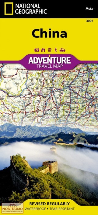 CHINE | carte touristique National Geographic