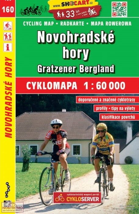 160 NOVOHRADSKÉ HORY | Shocart cycling map