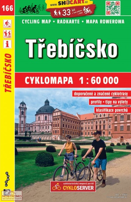 166 TŘEBÍČSKO | Shocart cycling map