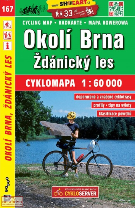 167 OKOLÍ BRNA - ŽDÁNICKÝ LES | Shocart cycling map