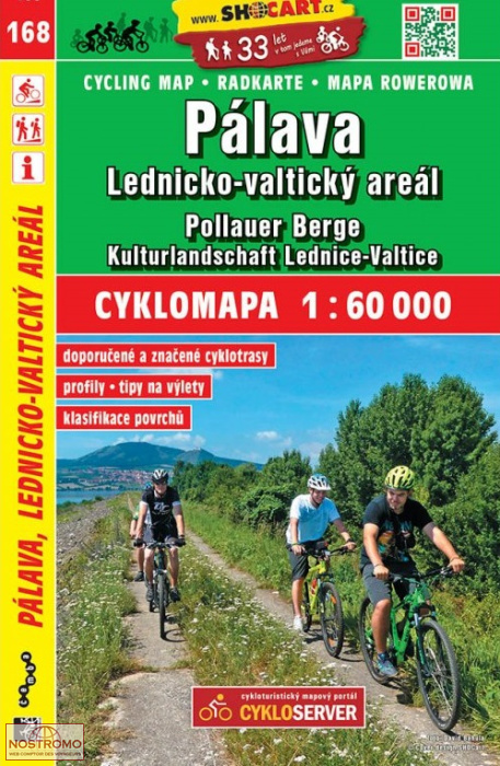 168 PÁLAVA - LEDNICKO-VALTICKÝ AREÁL | Shocart cycling map