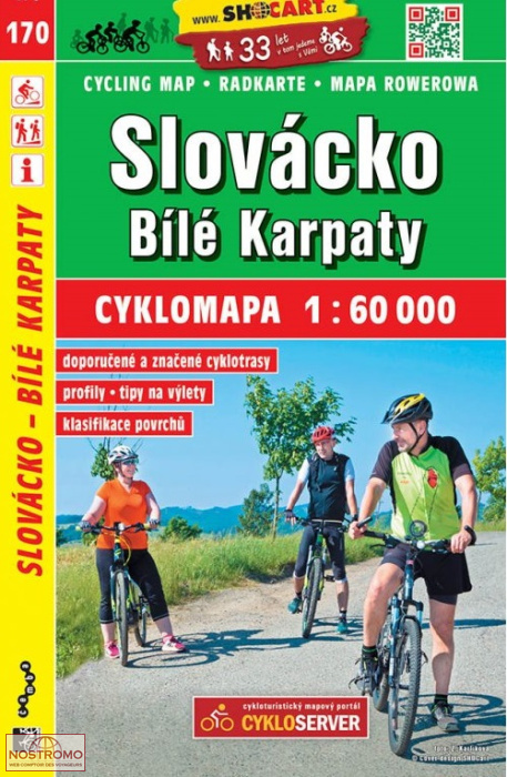 170 SLOVÁCKO - BÍLÉ KARPATY | Shocart cycling map