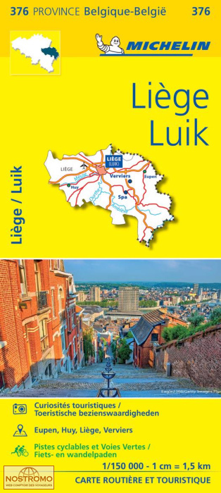 376 LIÈGE  | Michelin road map