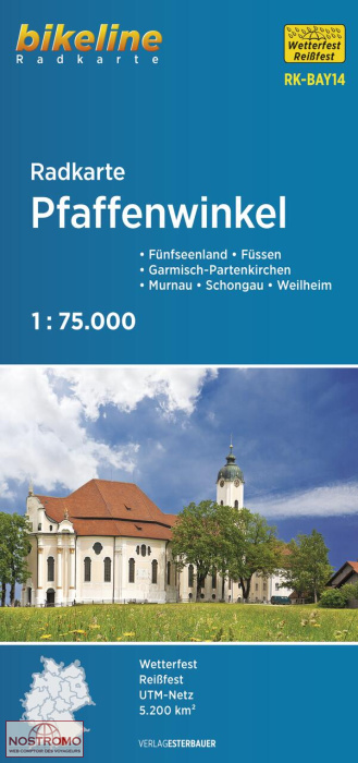 BAY14 PFAFFENWINKEL | carte de cyclotourisme Esterbauer