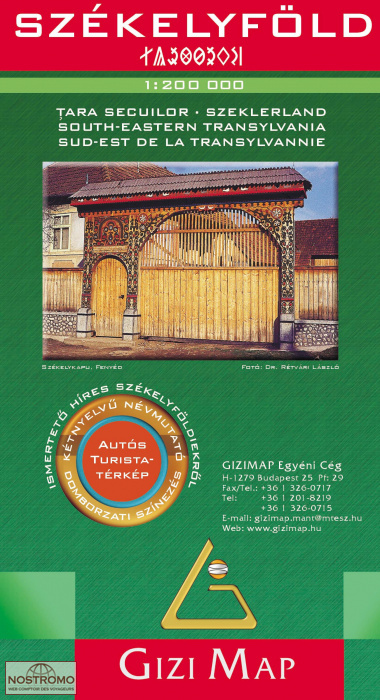TRANSYLVANIE SUD-EST | carte touristique Gizi Map