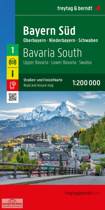 01 BAVIÈRE SUD | carte routière Freytag & Berndt