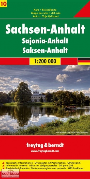 10 SAXE-ANHALT | carte routière Freytag & Berndt