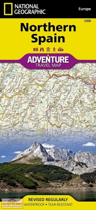 ESPAGNE NORD | carte touristique National Geographic