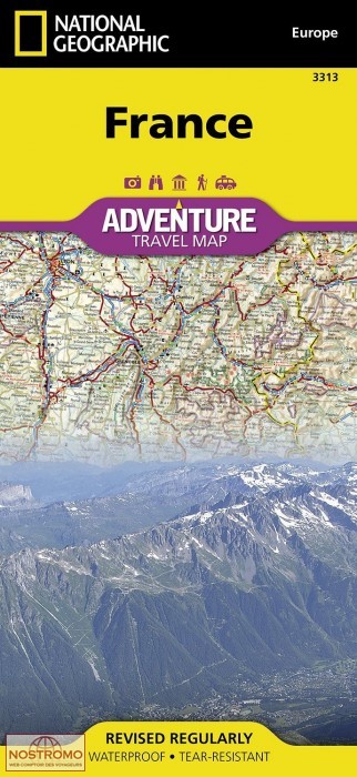 FRANCE | carte touristique National Geographic