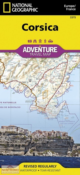 CORSE | carte touristique National Geographic