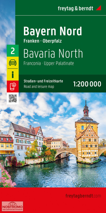 02 BAVIÈRE NORD | carte routière Freytag & Berndt
